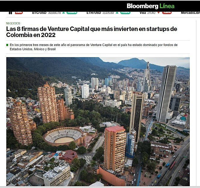 Las 8 firmas de Venture Capital que ms invierten en startups de Colombia en 2022